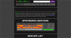 Desktop Screenshot of mc-list.org