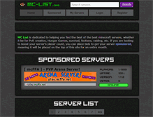 Tablet Screenshot of mc-list.org